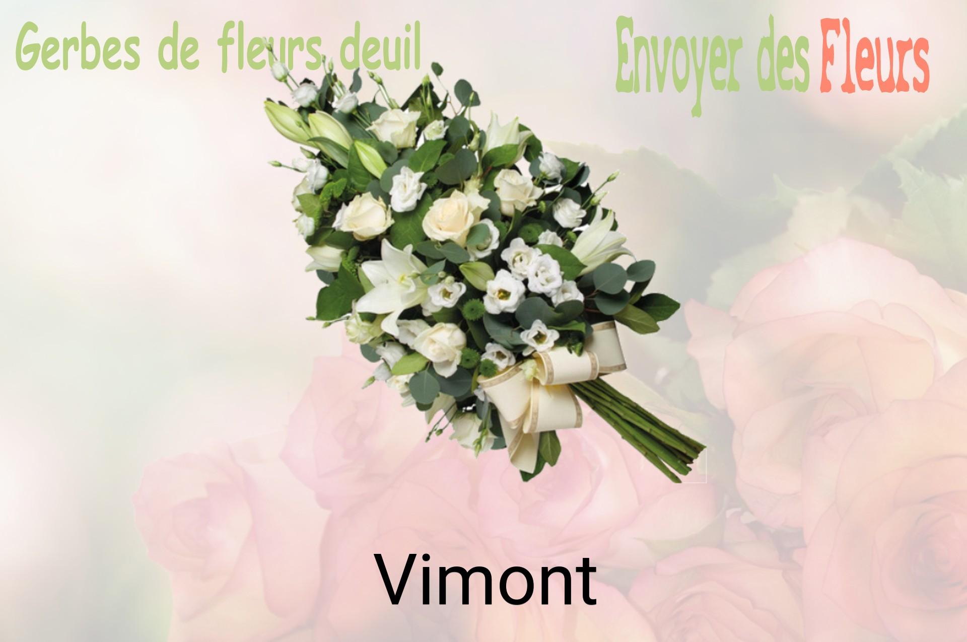 Gerbe de fleurs de deuil livrée à Vimont